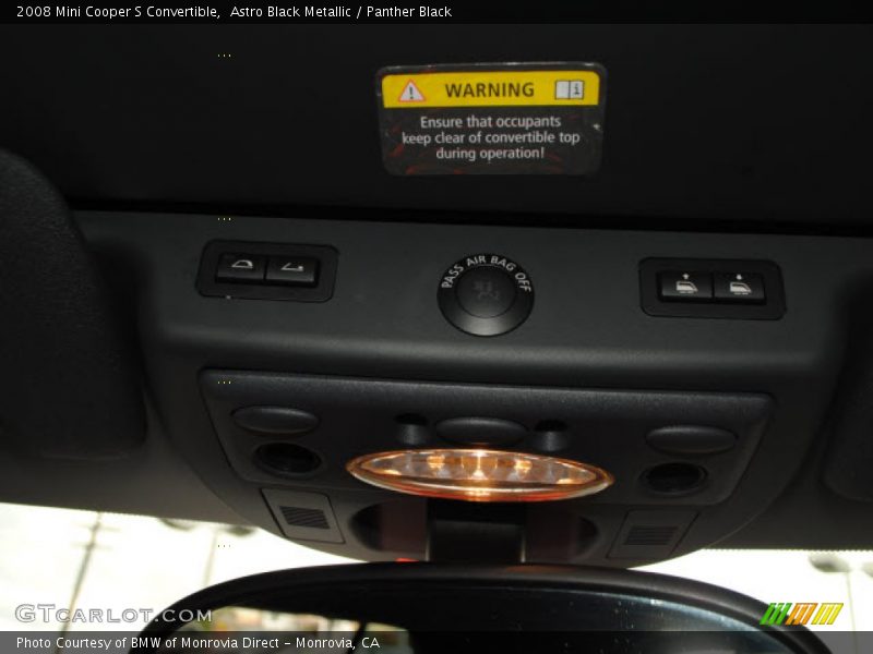 Astro Black Metallic / Panther Black 2008 Mini Cooper S Convertible