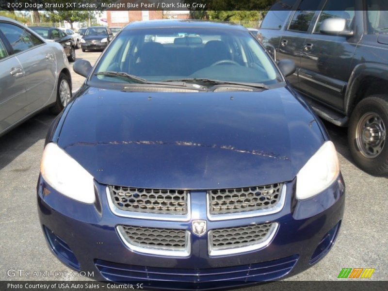Midnight Blue Pearl / Dark Slate Gray 2005 Dodge Stratus SXT Sedan
