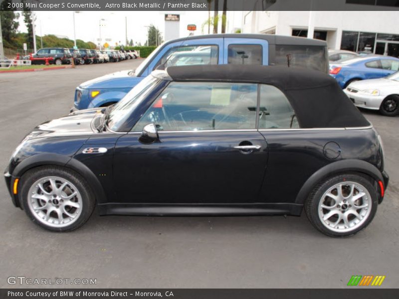 Astro Black Metallic / Panther Black 2008 Mini Cooper S Convertible