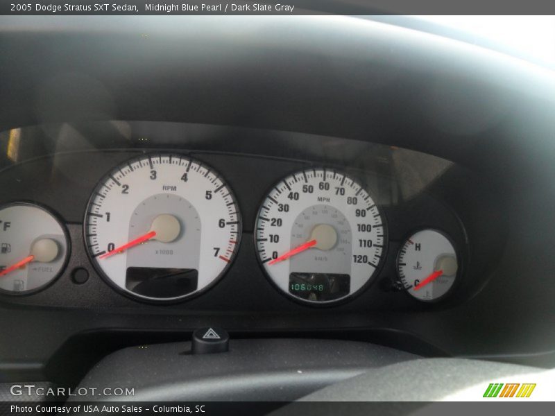Midnight Blue Pearl / Dark Slate Gray 2005 Dodge Stratus SXT Sedan