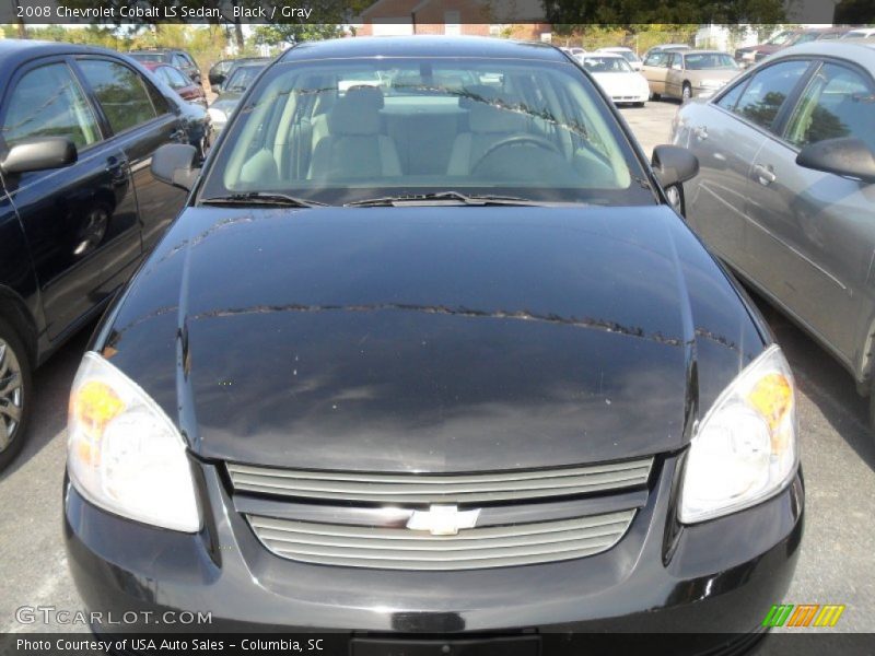 Black / Gray 2008 Chevrolet Cobalt LS Sedan