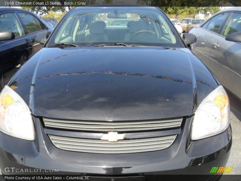 Black / Gray 2008 Chevrolet Cobalt LS Sedan