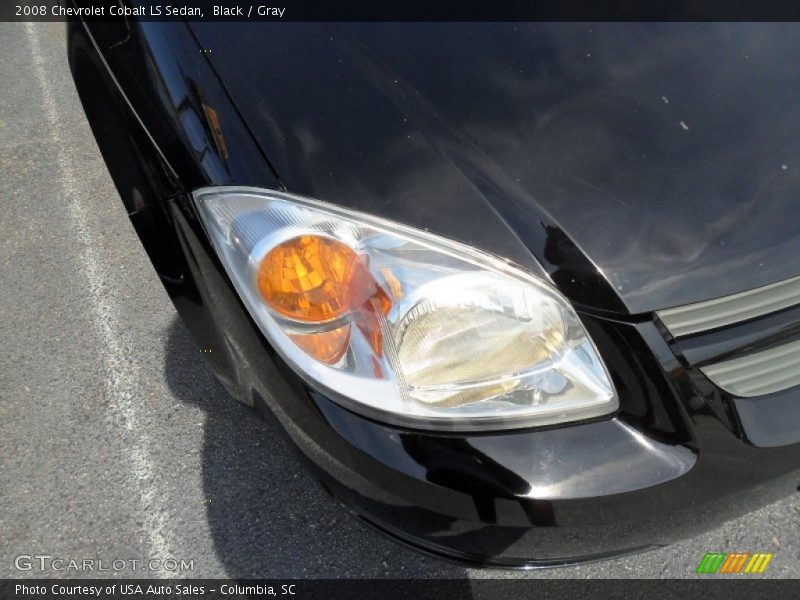 Black / Gray 2008 Chevrolet Cobalt LS Sedan