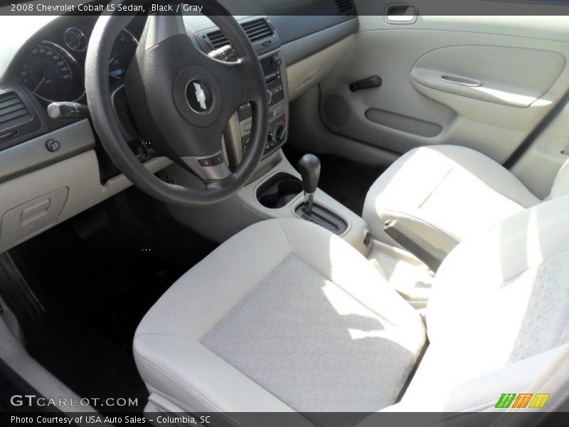 Black / Gray 2008 Chevrolet Cobalt LS Sedan