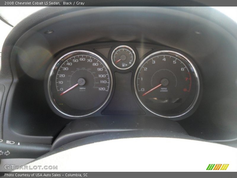 Black / Gray 2008 Chevrolet Cobalt LS Sedan