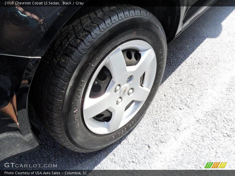 Black / Gray 2008 Chevrolet Cobalt LS Sedan