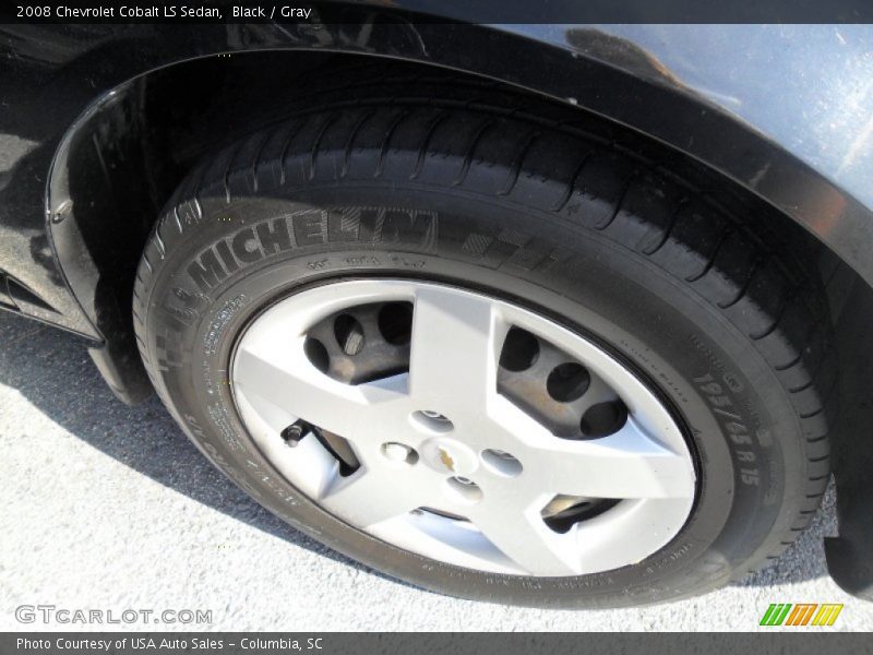 Black / Gray 2008 Chevrolet Cobalt LS Sedan