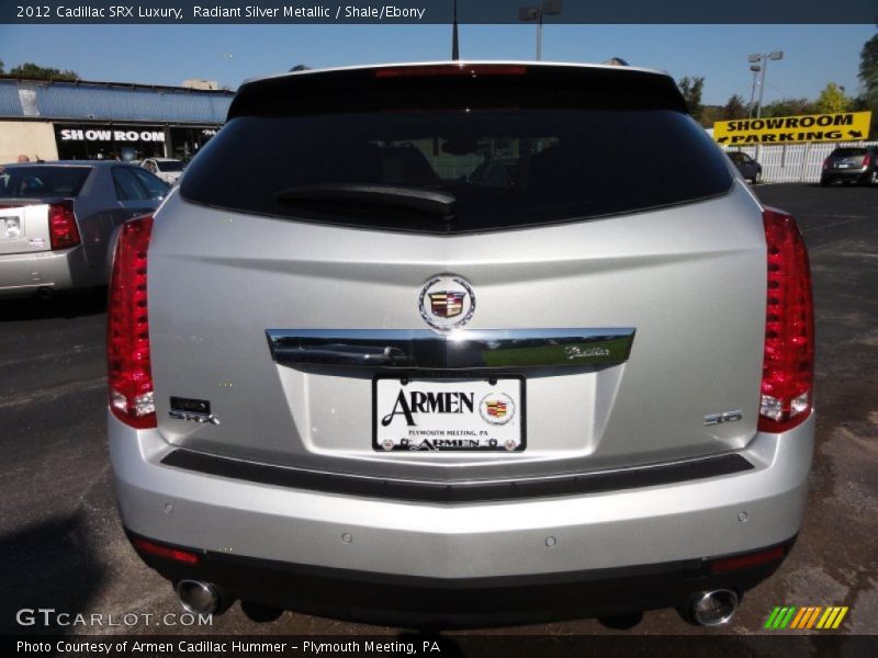 Radiant Silver Metallic / Shale/Ebony 2012 Cadillac SRX Luxury