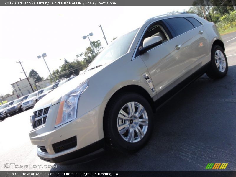 Gold Mist Metallic / Shale/Brownstone 2012 Cadillac SRX Luxury