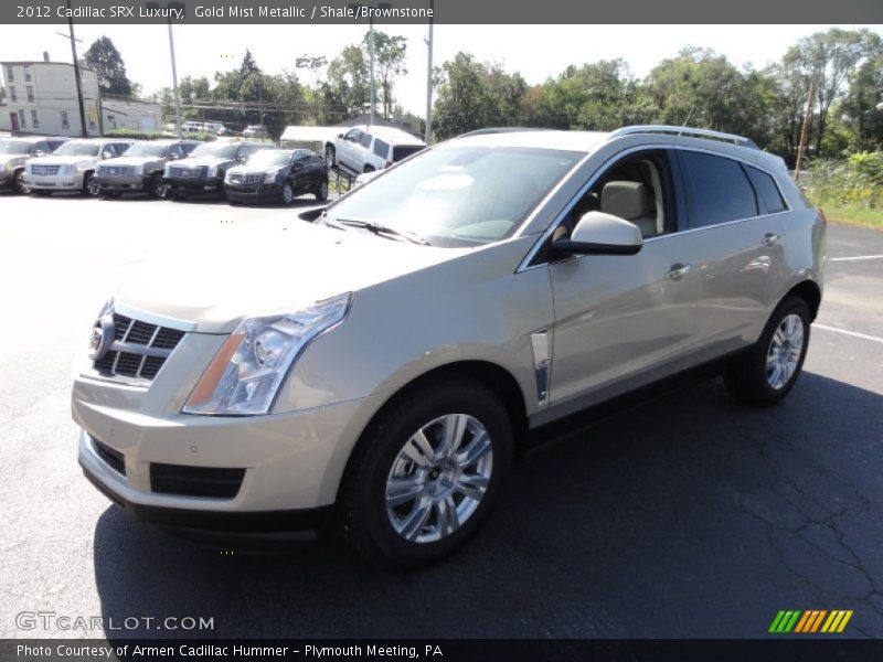 Gold Mist Metallic / Shale/Brownstone 2012 Cadillac SRX Luxury