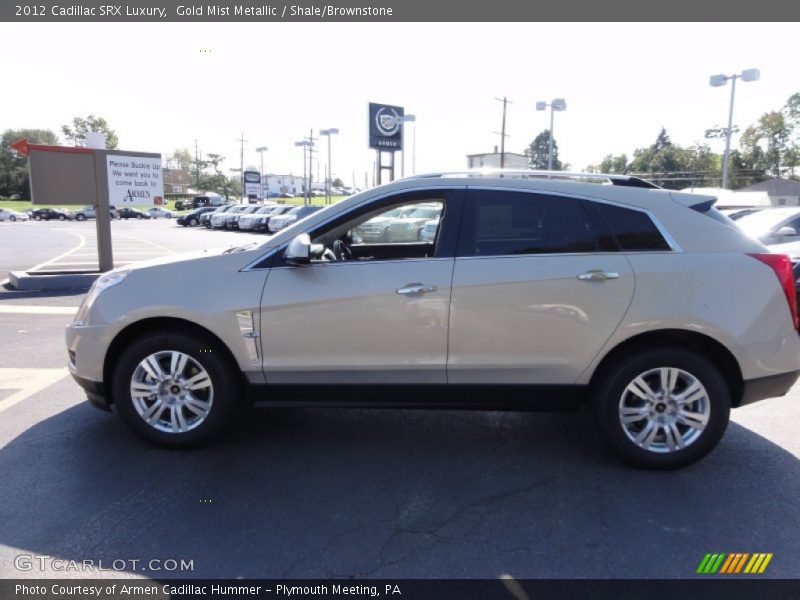 Gold Mist Metallic / Shale/Brownstone 2012 Cadillac SRX Luxury