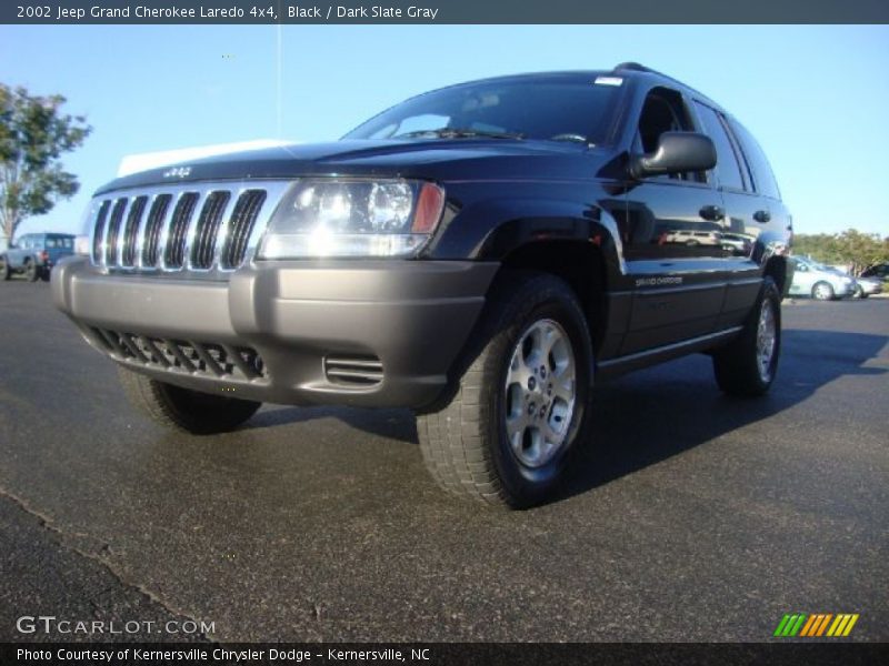Black / Dark Slate Gray 2002 Jeep Grand Cherokee Laredo 4x4