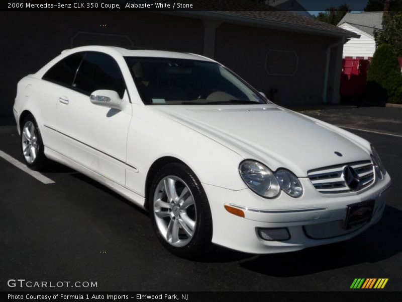 Alabaster White / Stone 2006 Mercedes-Benz CLK 350 Coupe