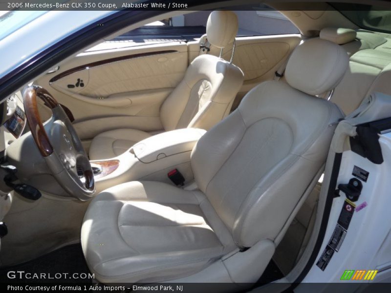 Alabaster White / Stone 2006 Mercedes-Benz CLK 350 Coupe