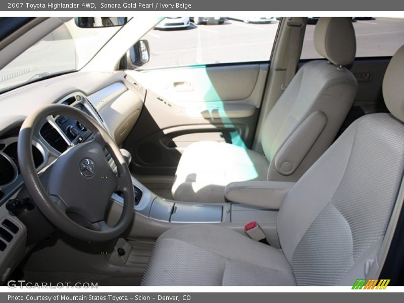 Sonora Gold Pearl / Ivory Beige 2007 Toyota Highlander 4WD