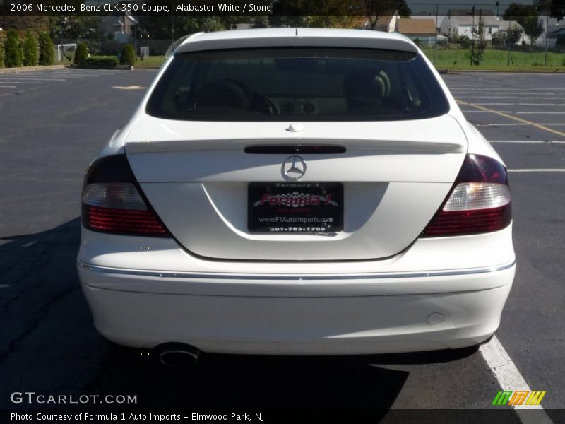 Alabaster White / Stone 2006 Mercedes-Benz CLK 350 Coupe