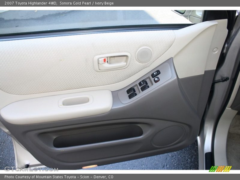 Sonora Gold Pearl / Ivory Beige 2007 Toyota Highlander 4WD