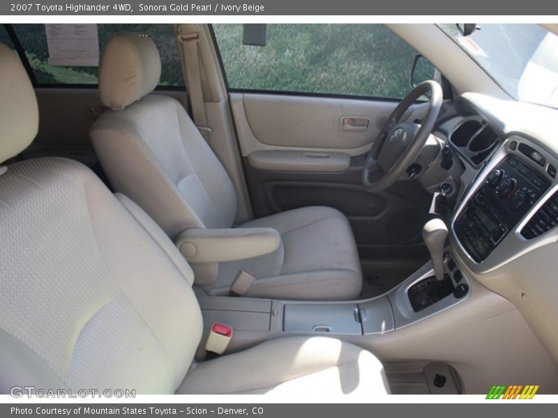 Sonora Gold Pearl / Ivory Beige 2007 Toyota Highlander 4WD