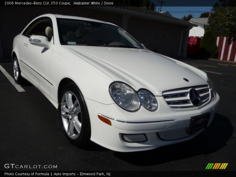 Alabaster White / Stone 2006 Mercedes-Benz CLK 350 Coupe