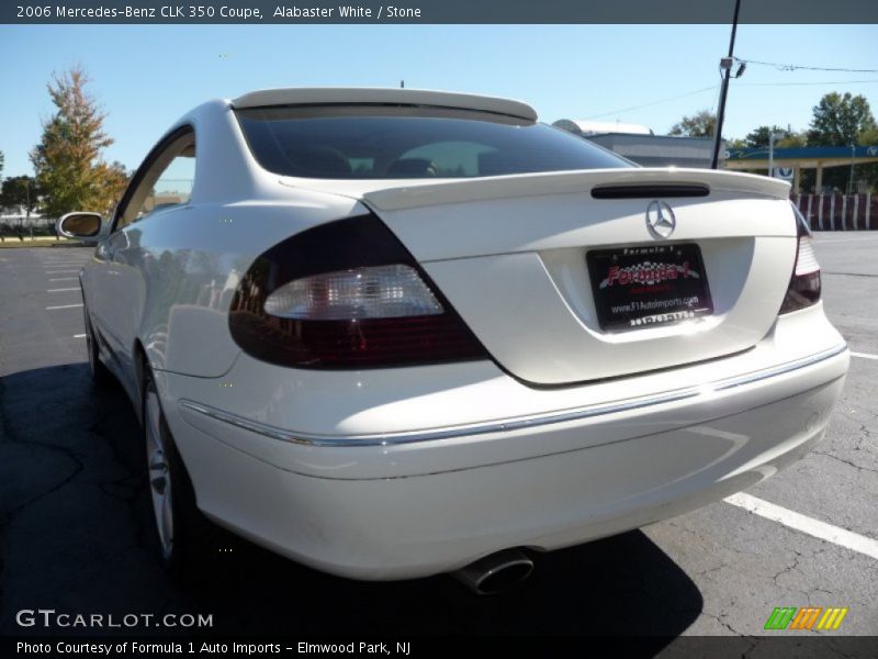 Alabaster White / Stone 2006 Mercedes-Benz CLK 350 Coupe