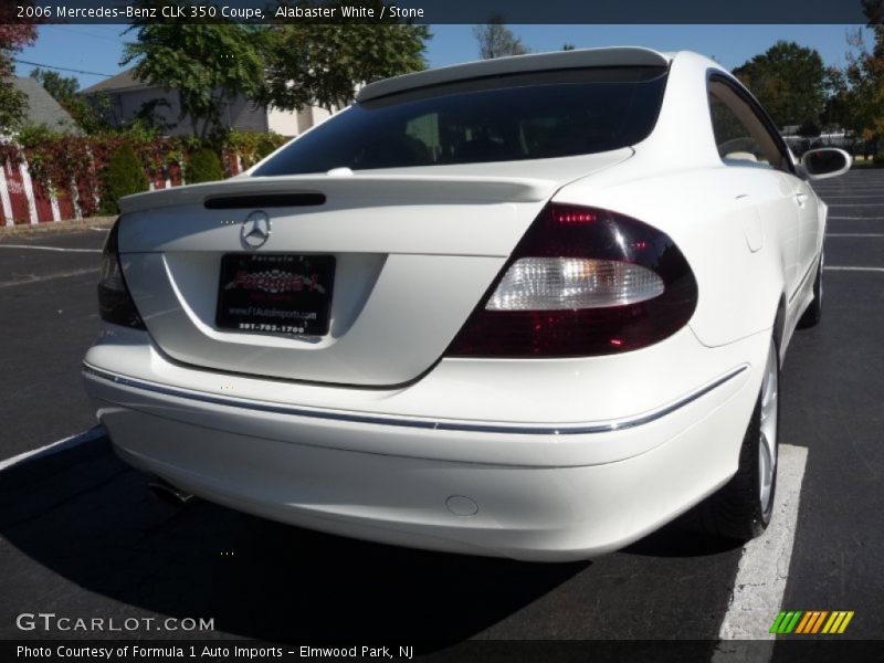 Alabaster White / Stone 2006 Mercedes-Benz CLK 350 Coupe
