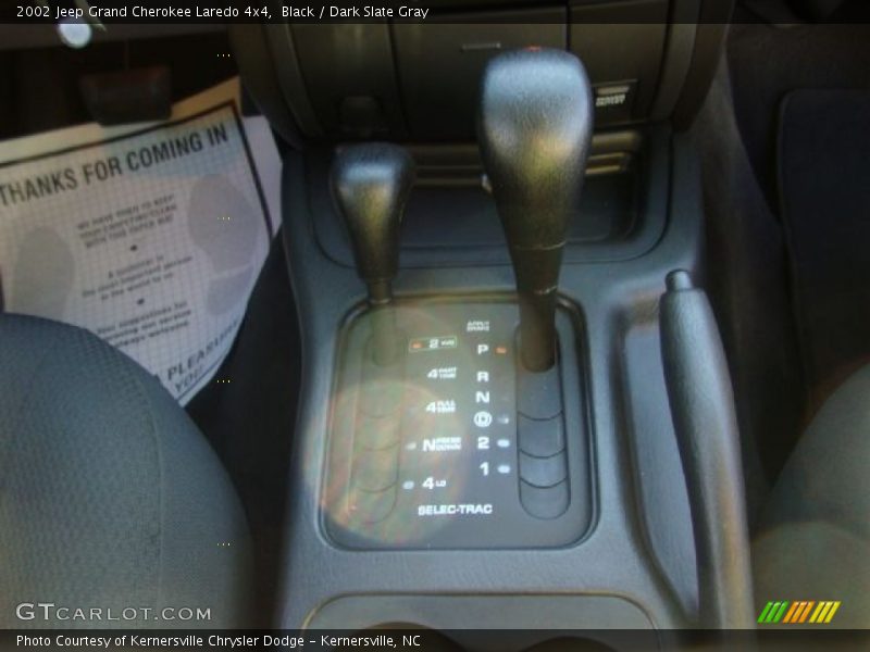 Black / Dark Slate Gray 2002 Jeep Grand Cherokee Laredo 4x4