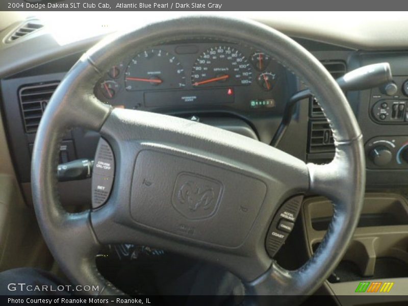 Atlantic Blue Pearl / Dark Slate Gray 2004 Dodge Dakota SLT Club Cab