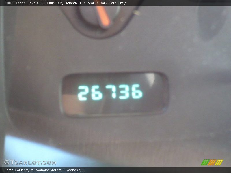 Atlantic Blue Pearl / Dark Slate Gray 2004 Dodge Dakota SLT Club Cab