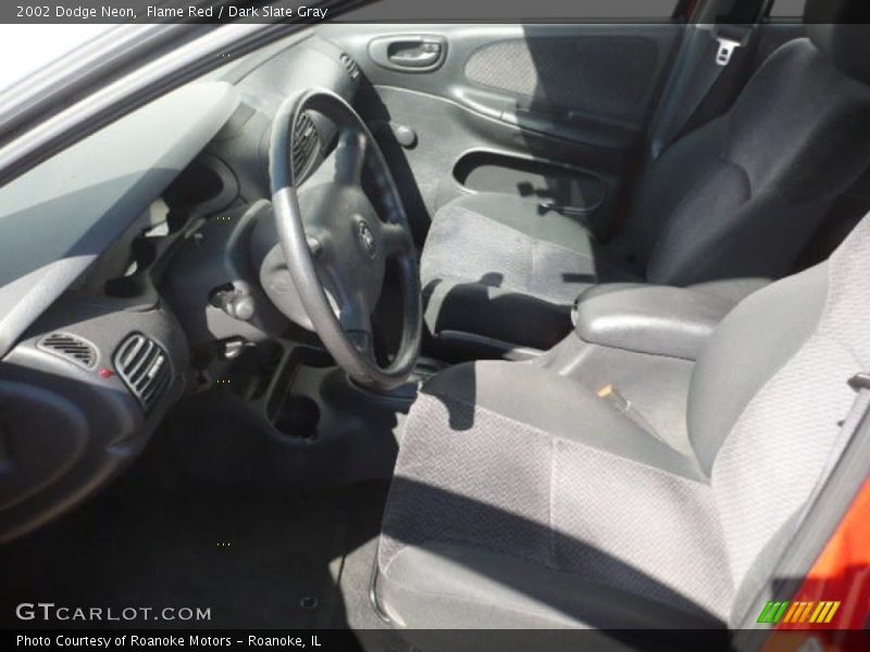Flame Red / Dark Slate Gray 2002 Dodge Neon