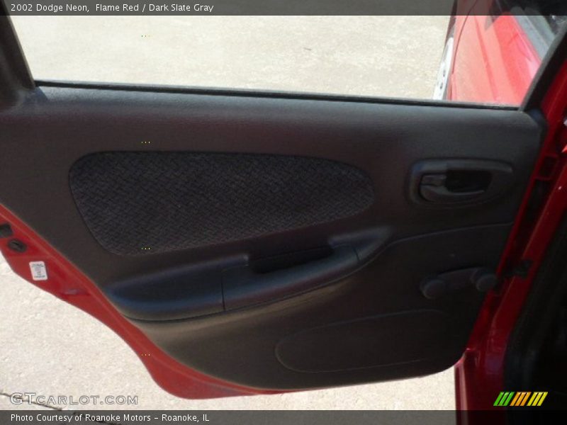 Flame Red / Dark Slate Gray 2002 Dodge Neon