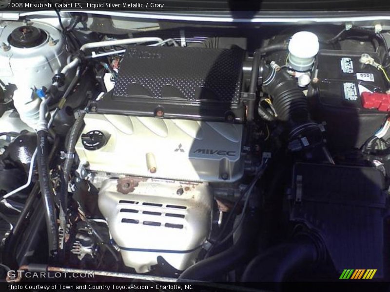 Liquid Silver Metallic / Gray 2008 Mitsubishi Galant ES