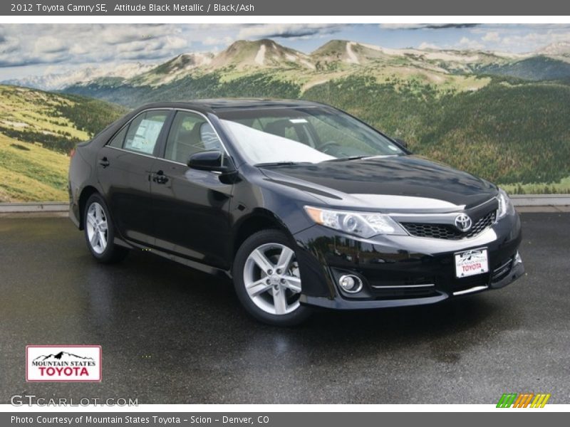 Attitude Black Metallic / Black/Ash 2012 Toyota Camry SE