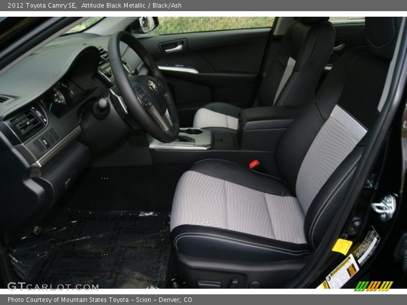  2012 Camry SE Black/Ash Interior