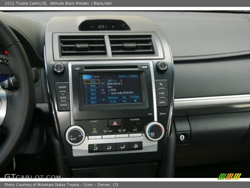 Attitude Black Metallic / Black/Ash 2012 Toyota Camry SE