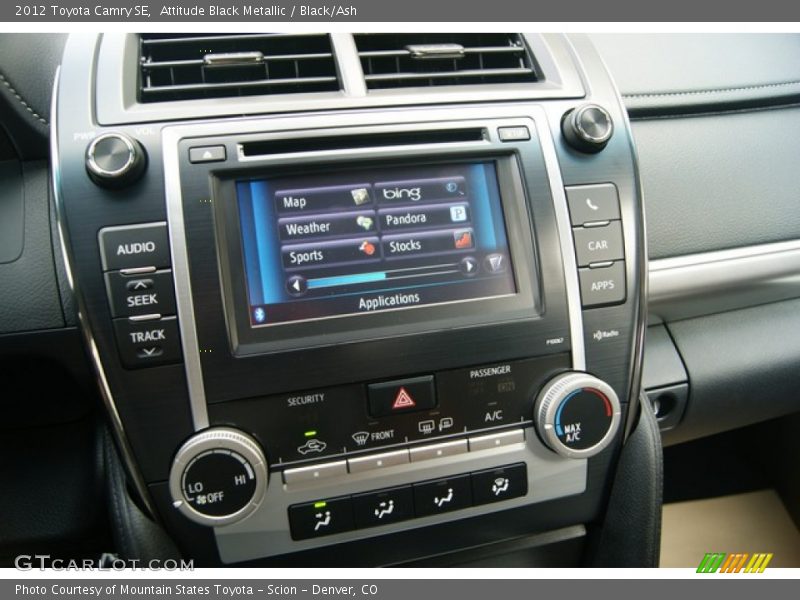 Attitude Black Metallic / Black/Ash 2012 Toyota Camry SE