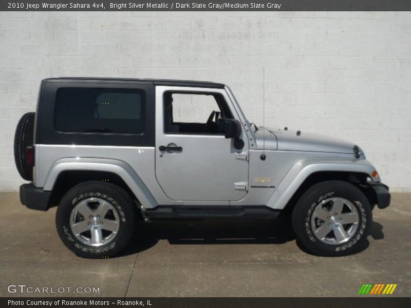 Bright Silver Metallic / Dark Slate Gray/Medium Slate Gray 2010 Jeep Wrangler Sahara 4x4