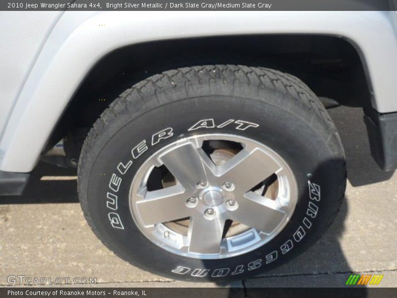 Bright Silver Metallic / Dark Slate Gray/Medium Slate Gray 2010 Jeep Wrangler Sahara 4x4