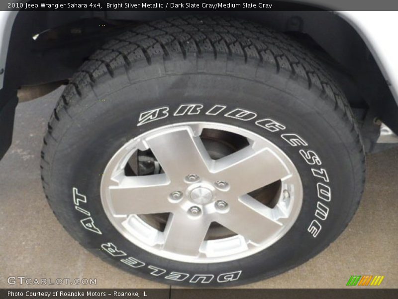 Bright Silver Metallic / Dark Slate Gray/Medium Slate Gray 2010 Jeep Wrangler Sahara 4x4