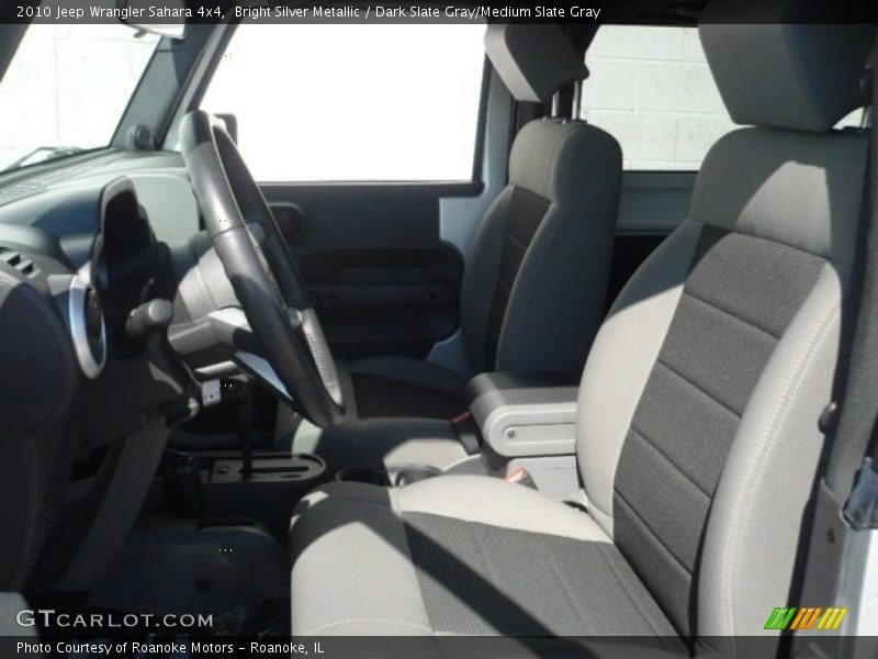 Bright Silver Metallic / Dark Slate Gray/Medium Slate Gray 2010 Jeep Wrangler Sahara 4x4