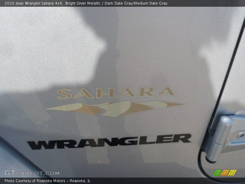 Bright Silver Metallic / Dark Slate Gray/Medium Slate Gray 2010 Jeep Wrangler Sahara 4x4