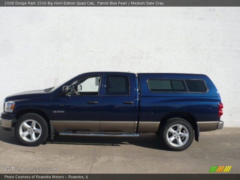 Patriot Blue Pearl / Medium Slate Gray 2008 Dodge Ram 1500 Big Horn Edition Quad Cab