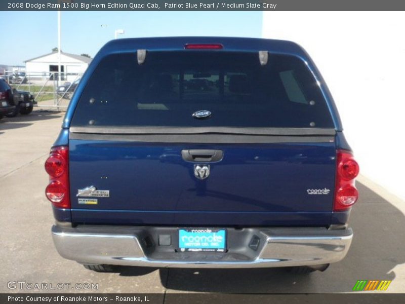 Patriot Blue Pearl / Medium Slate Gray 2008 Dodge Ram 1500 Big Horn Edition Quad Cab
