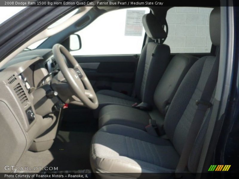 Patriot Blue Pearl / Medium Slate Gray 2008 Dodge Ram 1500 Big Horn Edition Quad Cab