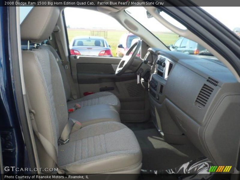 Patriot Blue Pearl / Medium Slate Gray 2008 Dodge Ram 1500 Big Horn Edition Quad Cab