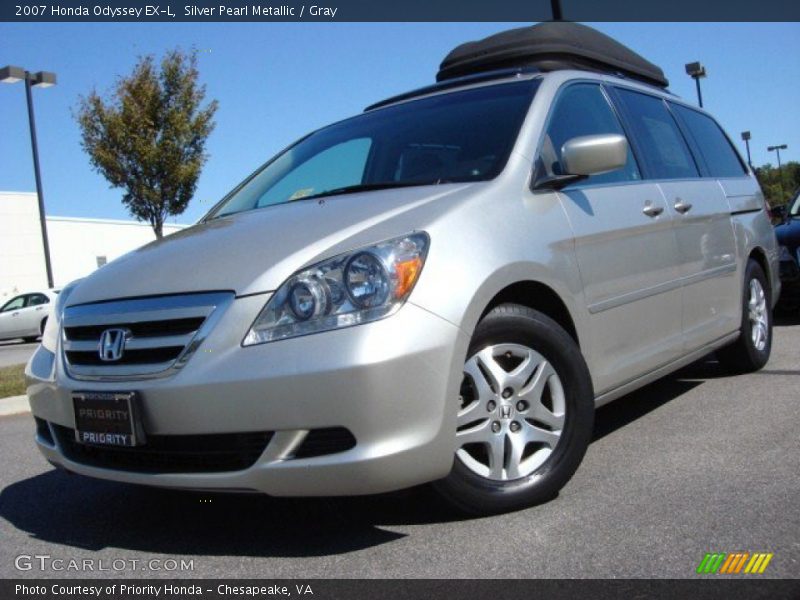 Silver Pearl Metallic / Gray 2007 Honda Odyssey EX-L