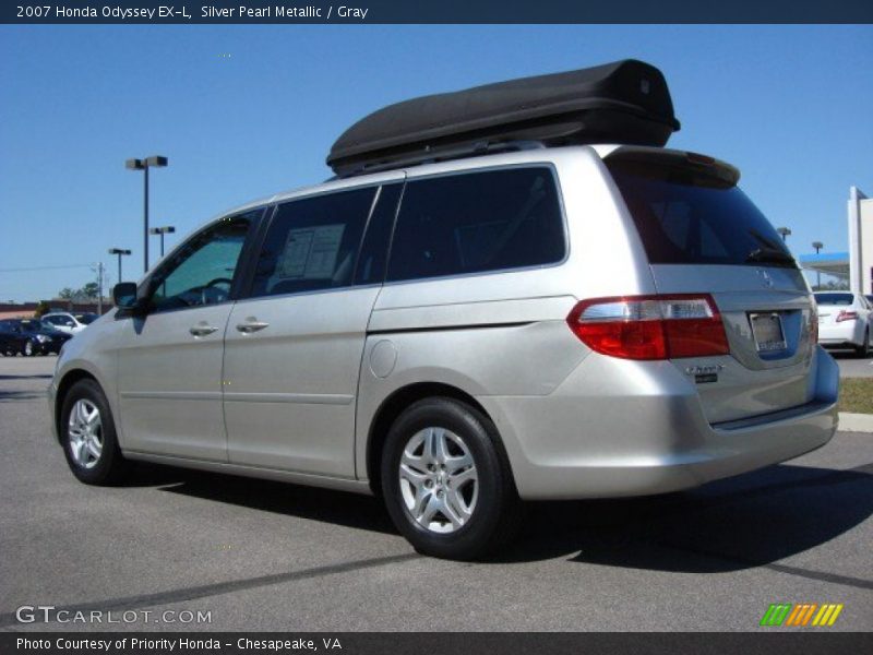 Silver Pearl Metallic / Gray 2007 Honda Odyssey EX-L