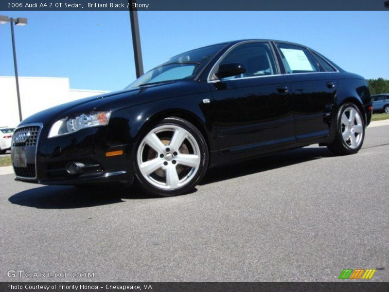 Brilliant Black / Ebony 2006 Audi A4 2.0T Sedan