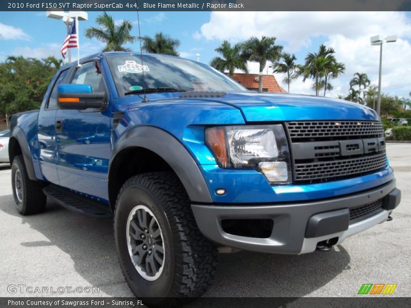 Front 3/4 View of 2010 F150 SVT Raptor SuperCab 4x4