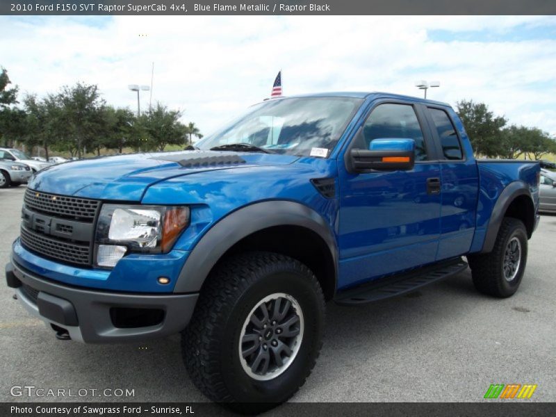 Blue Flame Metallic / Raptor Black 2010 Ford F150 SVT Raptor SuperCab 4x4