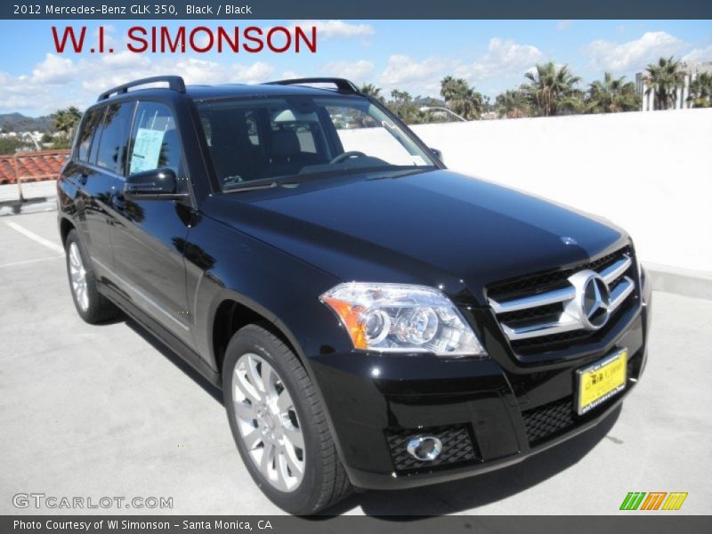 Black / Black 2012 Mercedes-Benz GLK 350